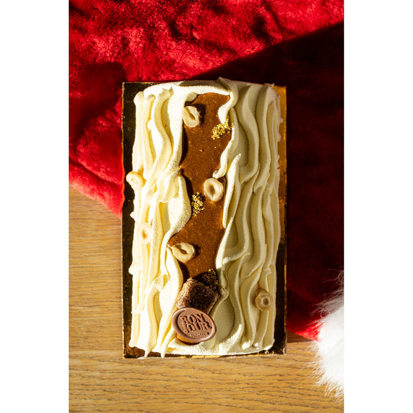 Vanilla and Hazelnut Bûche